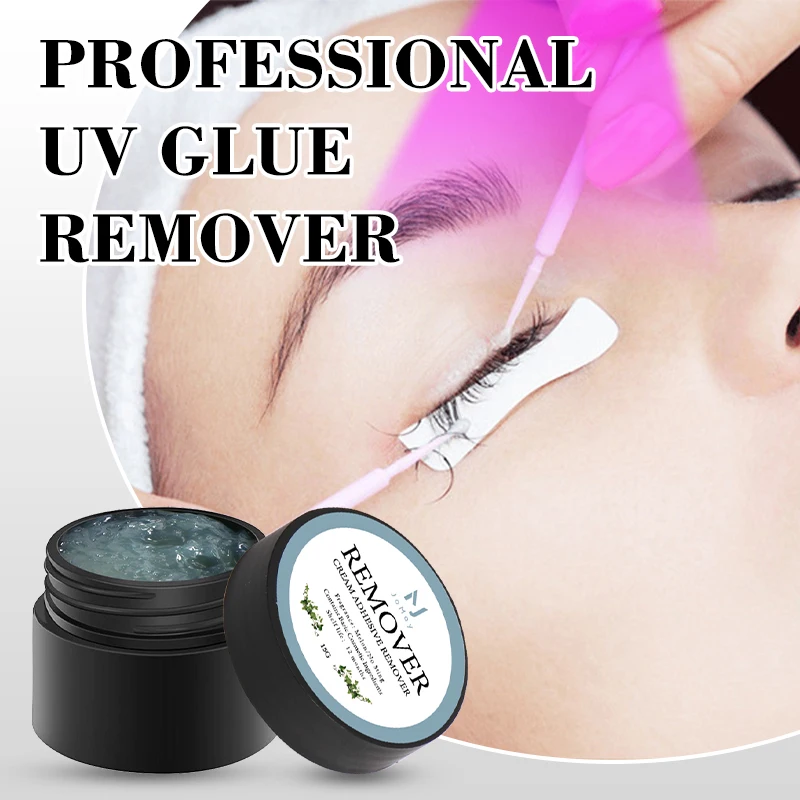 15G UV Glue Remover for Eyelashes Extension One Minute Quick Removal Professional Cream Remover for Eyelashes