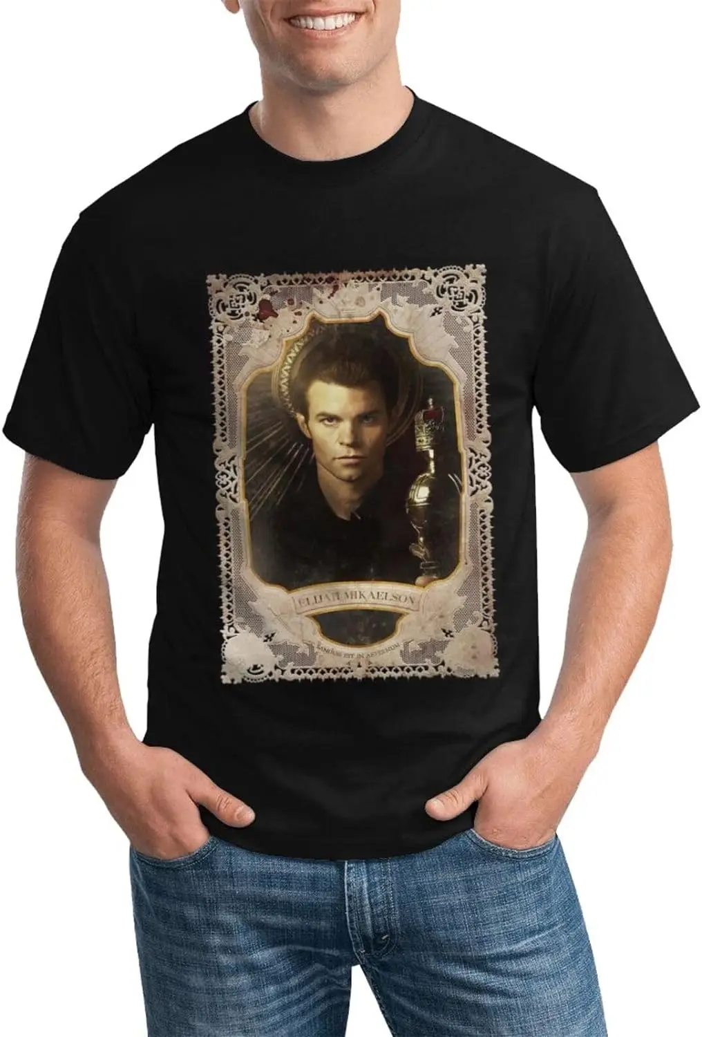 Daniel Gillies T-Shirt Crewneck Top Short-Sleeve T-Shirt 100% Cotton Tees for Men,Women (8Sizes)