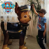 3D Paw Patrol Aluminum Foil Balloon Cartoon Rescue Dog Chase Marshall Party Theme Decoration Supplies Childrens Birthday Gift