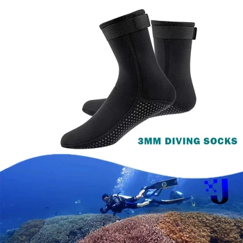 Chaussettes de plongée en néoprène antidérapantes pour adultes, 3mm et 5mm, chaussures de combinaison chaudes et élastiques, bottes de surf pour la natation et la plongée en apnée