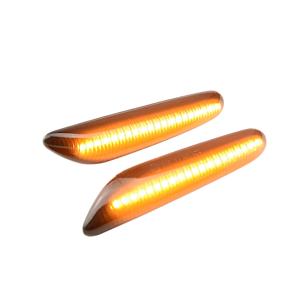

Dynamic Flowing LED Turn Signal Side Marker Light Blinker Lamp For BMW E90 E91 E92 E93 E60 E87 E82 E46