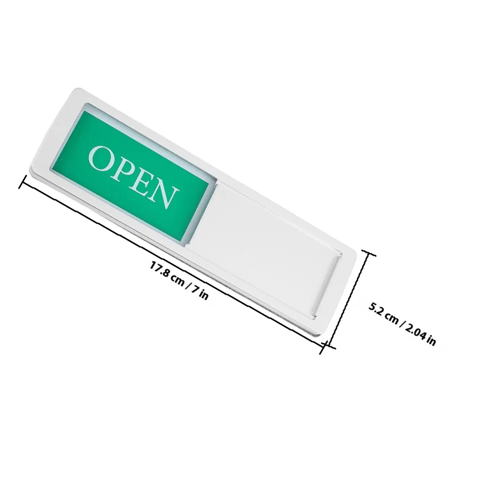 2Pcs Privacy Sign Slider Magnetic Sliding Indicator Office Bathroom Conference Room Occupied Vacant Sign Do Not Disturb