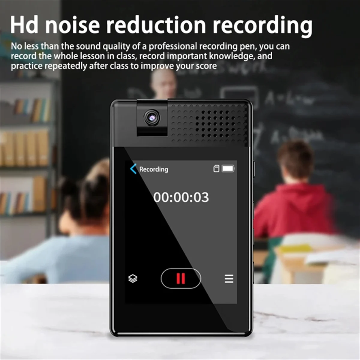 POP-lBluetooth 5.3 MP3 lecteur de musique étudiant haut-parleur intégré Mp5 2.8 pouces écran tactile HIFI baladeur avec