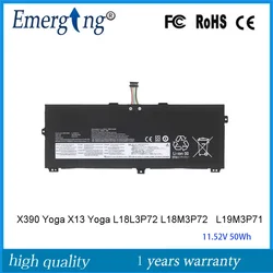 L18L3P72 L18M3P72 Laptop Battery for Lenovo X13 ThinkPad X390 X395 Yoga Gen 1 SB10W13927 L18S3P72 SB10K97659 11.52V 50Wh