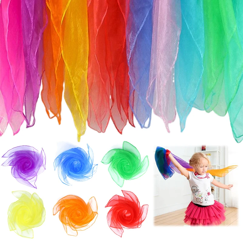 

1 шт. квадратные шарфы, несколько цветов, игры для вечеринок, движение, фокусы, фестиваль, реквизит, одежда, аксессуары для наряда TMZ