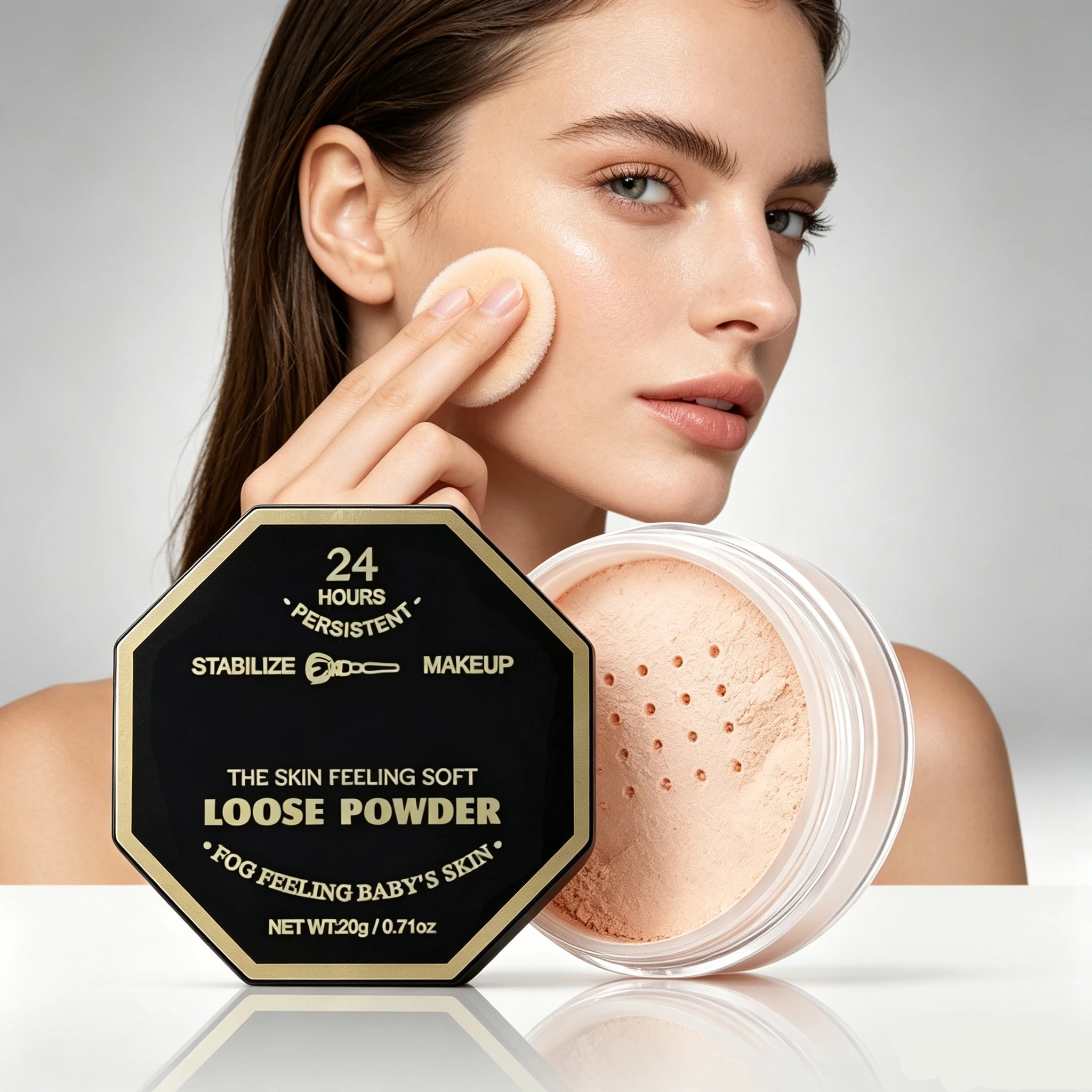 F2 Mario Brush Loose Setting Powder 4 Colors Available Oil-Control Long Lasting Matte Finishing Cosmetic Makeup
