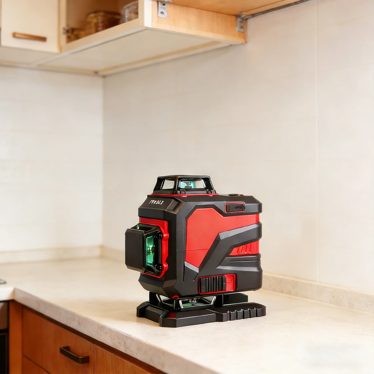 

YEVOLT High Brightness 16 Lines Green Beam Level Dual Power Supply Two Battery Options for Outdoor Construction Tools