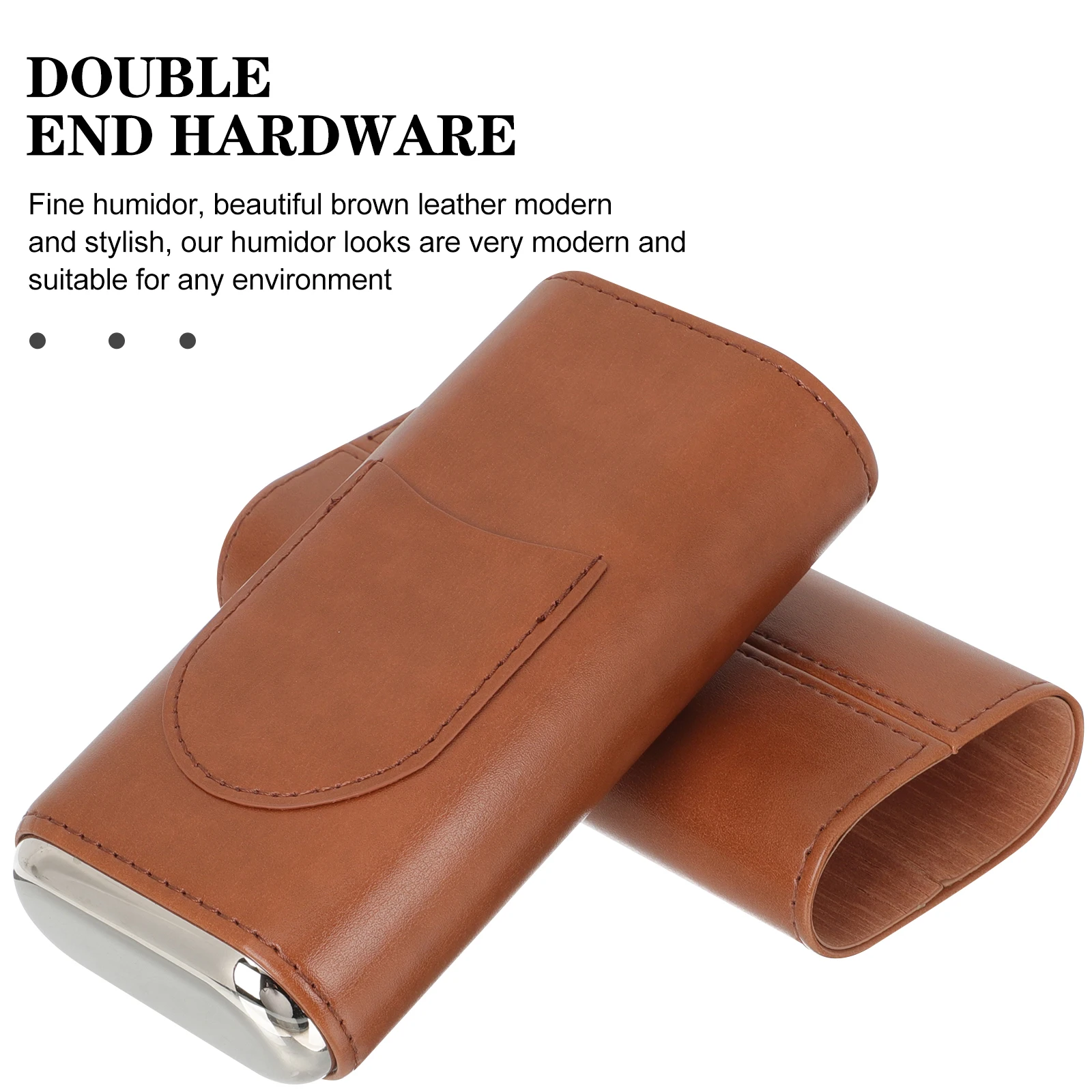 

Portable Case Pu Travel Humidor Box Lightweight Holder Compact Bag For Cigar Storage Cigar Travel Case