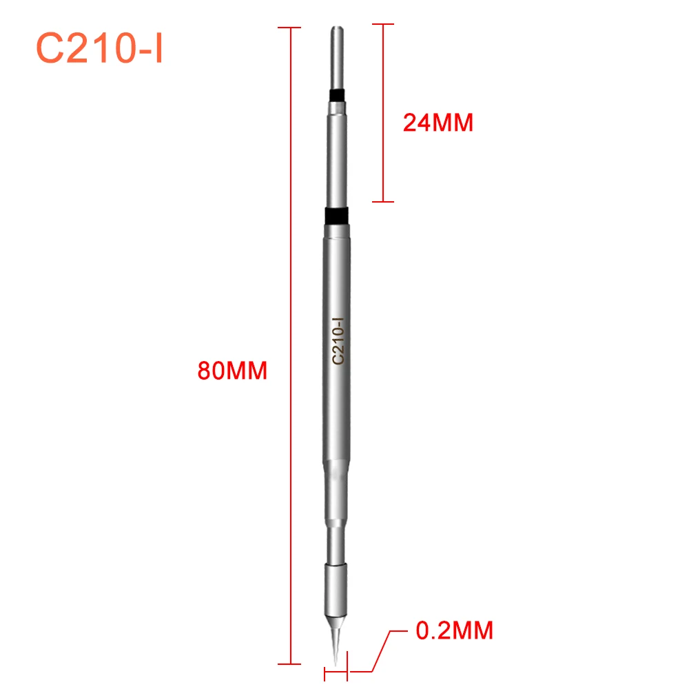 Puntas de soldador C210, cabezal de hierro para soldar, mango T210, CD-2SD/2SHE, T26, T26D, T3602