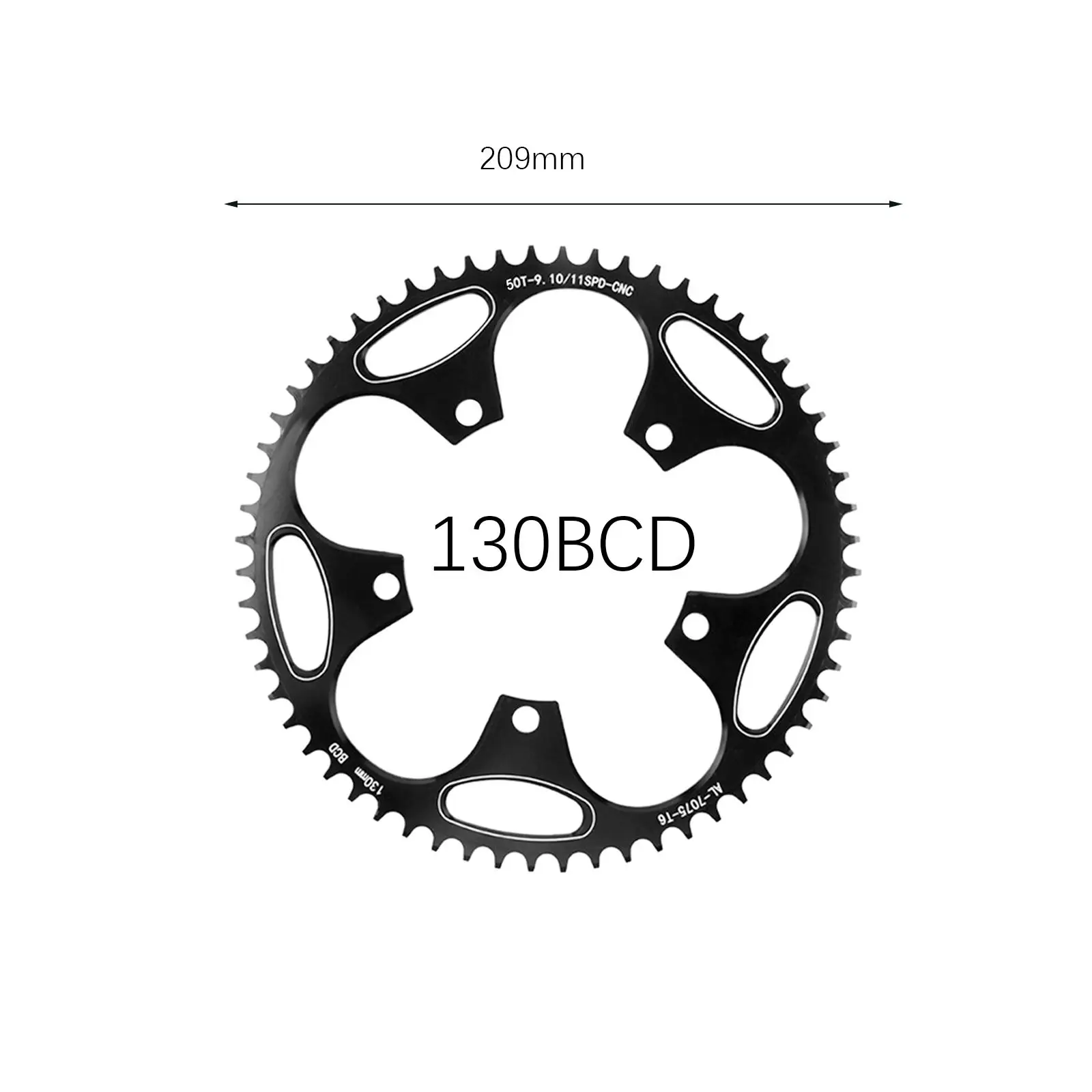 Bicycle Chainring 7075 Aluminum CNC 130BCD Narrow Wide Bike Replacement Part for MTB Crankset Road BMX Folding Bike view 4