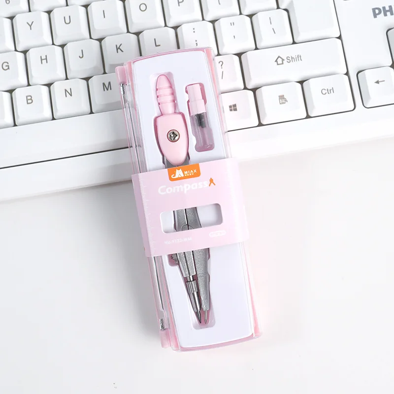 2Sets Student Professional Metal Compass Two-piece Set Multifunctional Measurement Drawing Set Geometric Drawing Tool