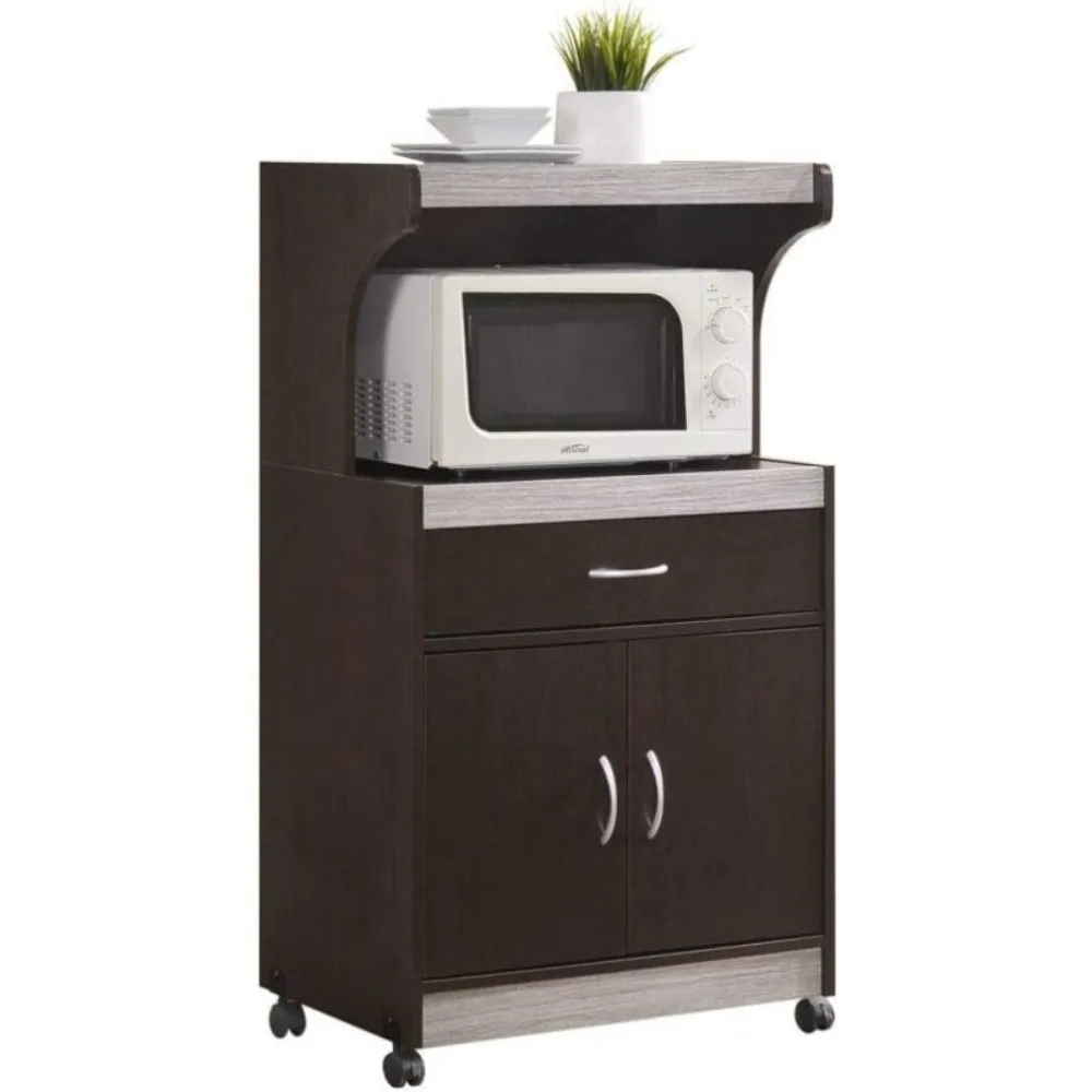 

Microwave Kitchen Cart, Chocolate
