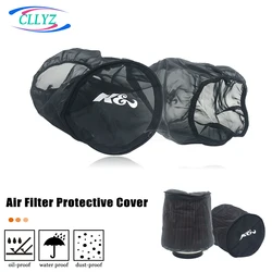 K& Conical Air Filter Protective Cover Universal Black Cold Air Intake Filter Mask Thickened Dustproof and Waterproof