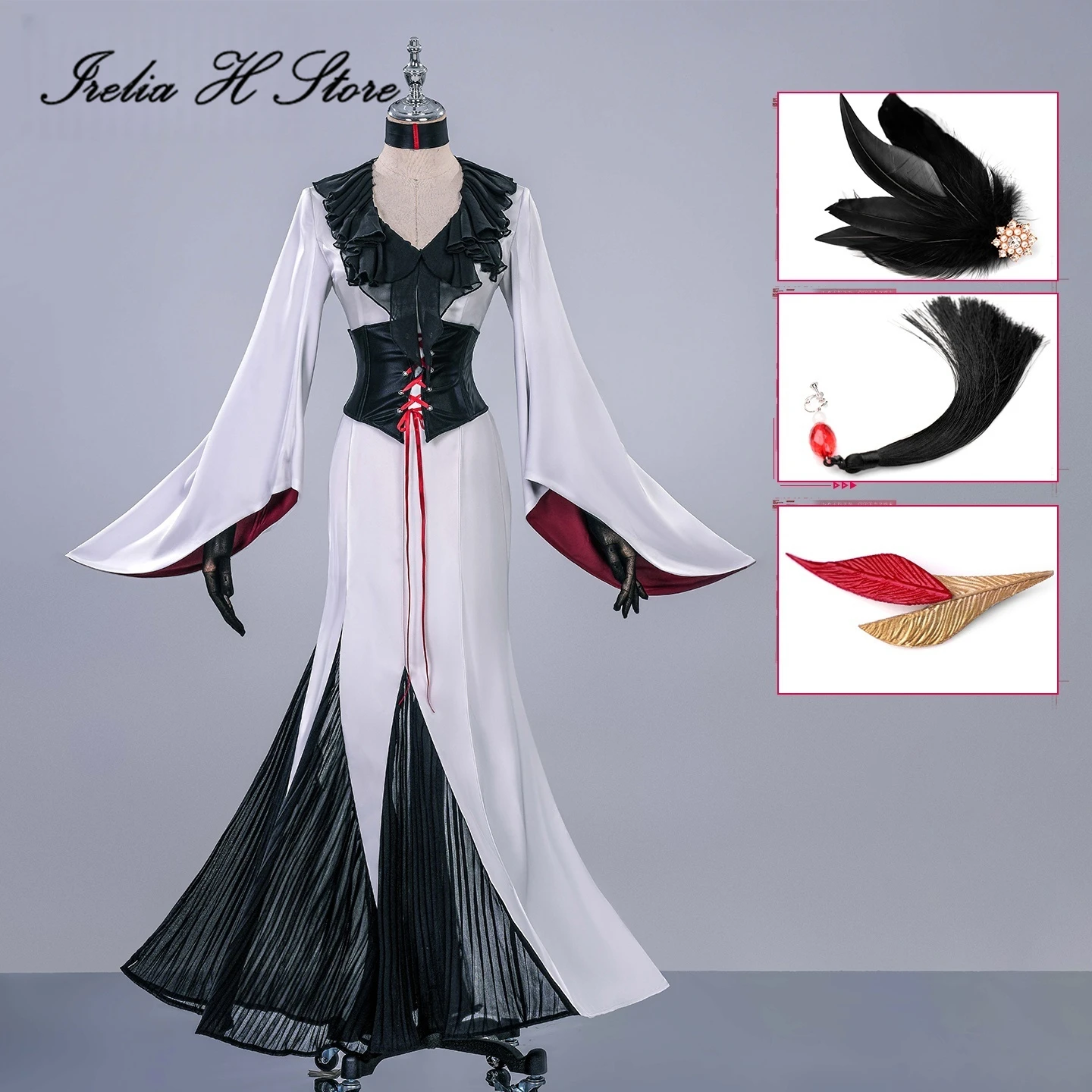 

Irelia H Game Path to Nowhere Drayton Cosplay Costume Drayton Dress Women hallowee Costume