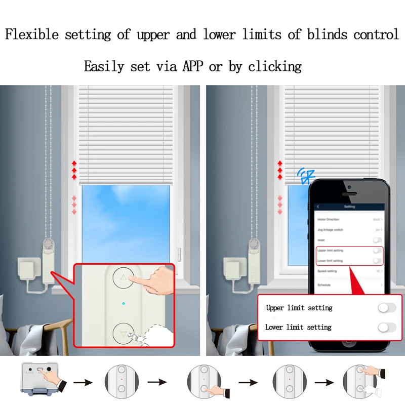 Bluetooth Tuya Smart Home Kraal Elektrische Rolluik Motor App Timing Alexa Gordijn Pull Touw Diy Slimme Multifunctionele Motor