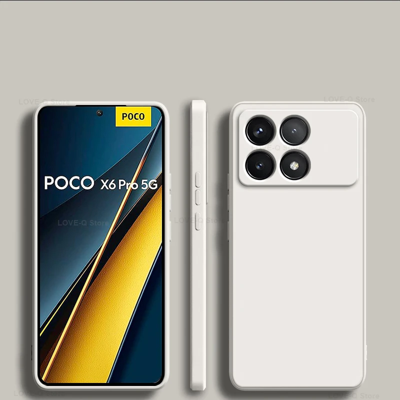 Poco X6 Pro Hülle, flüssiges Silikon, stoßfeste Handyhüllen für Xiaomi Poco X6 Pro Poco X6 Pro X6Pro Pocox6 Pro 5G, weiche TPU-Abdeckung – Detail 20
