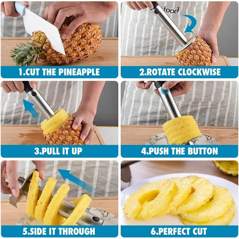 Pineapple peeler Special tools Stainless steel paring knife to cut pineapple meat spatula to peel pineapple