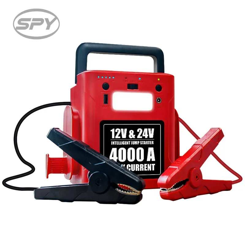 SPY Factory wholesale 56000mah 12 24 volt diesel 24 v trattore e semi truck jump starter per semi truck heavy duty