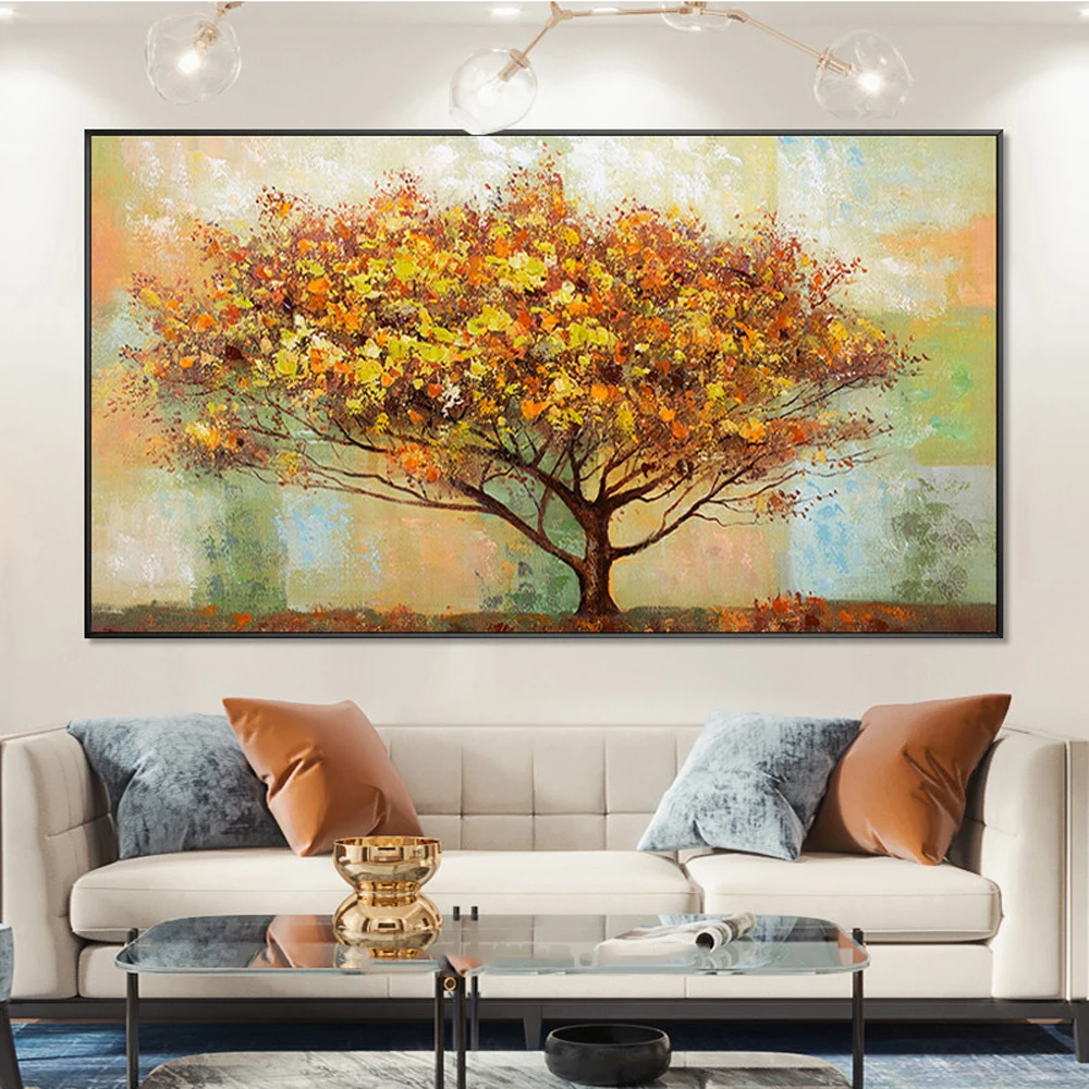 Full Square Round Diamond Painting Cross Stitch Landscape Flower Abstract Tree 5D DIY Diamond Embroidery Large size YY5132