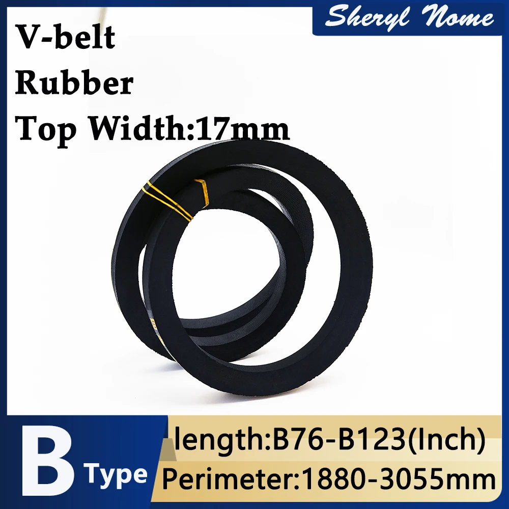 3D V-belt British B-type B76-123 rubber transmission belt A-type B-type industrial machine toothed belt