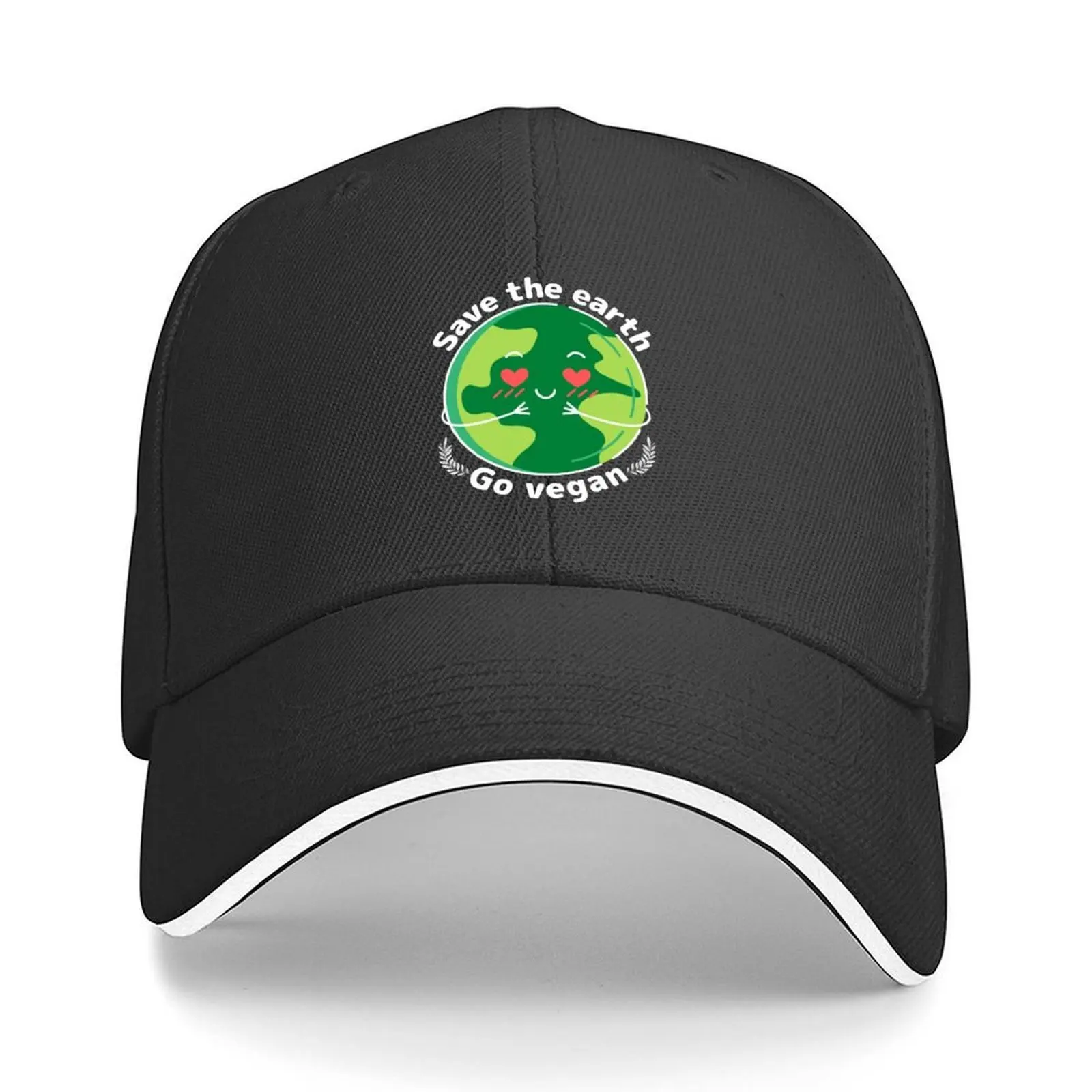 

Save the earth go vegan be Vegan veganism animal rights friends not food plant based vegan dad mom animals are frie Baseball Cap