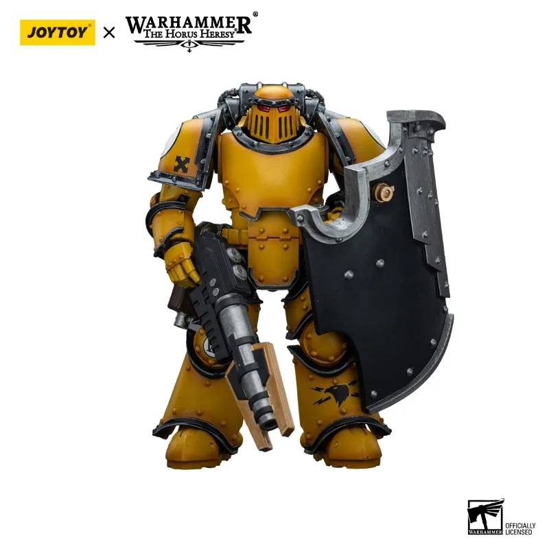 1/18 JOYTOY Action Figure Warhammer 40K Imperial Fist Legion The Horus Heresy MkⅢcorps Equipped Laser Cutting Gun Siege Squad