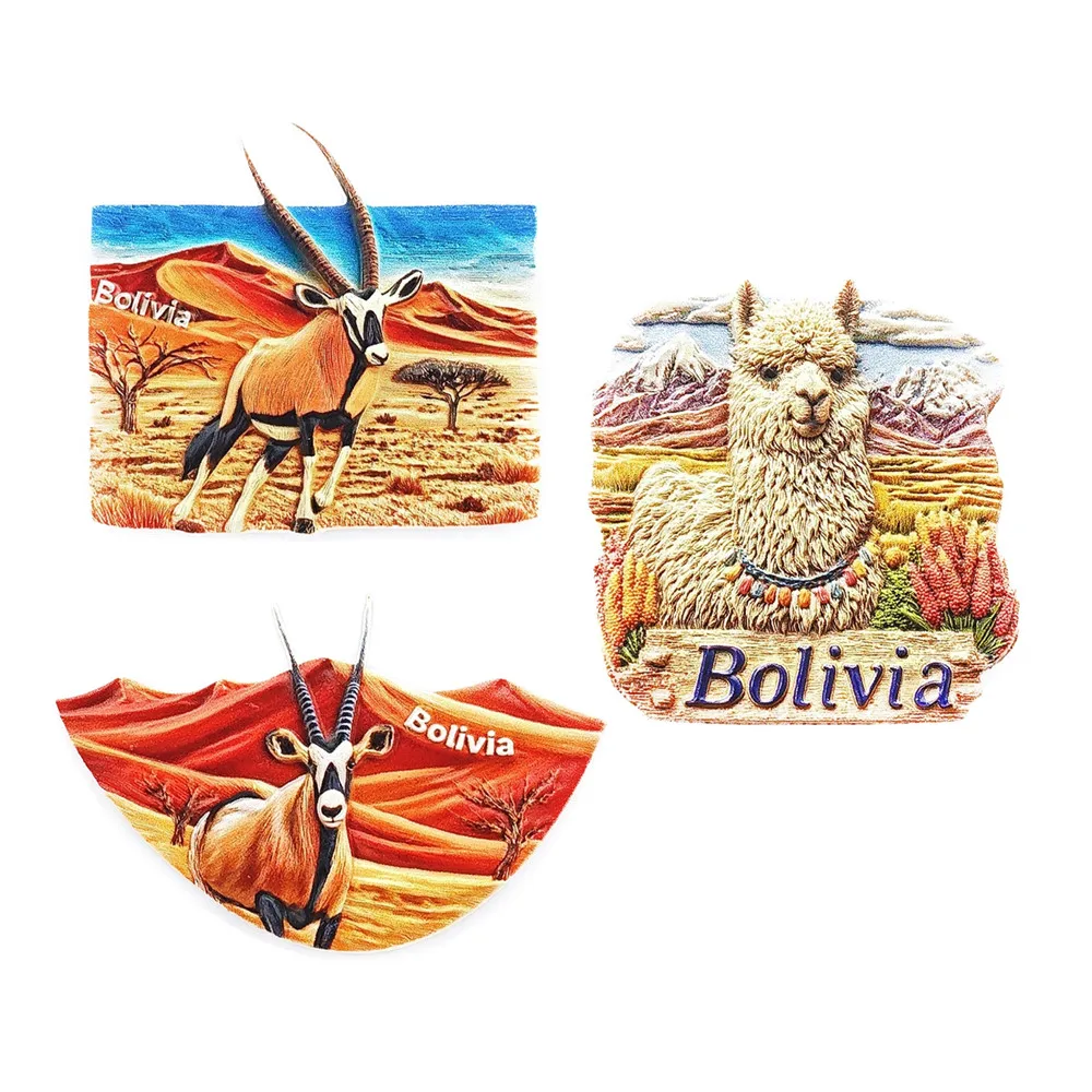 South America Bolivia Flavor Fridge Magnet Tourist Souvenirs Refrigerator Magnetic Stickers Travel Gifts
