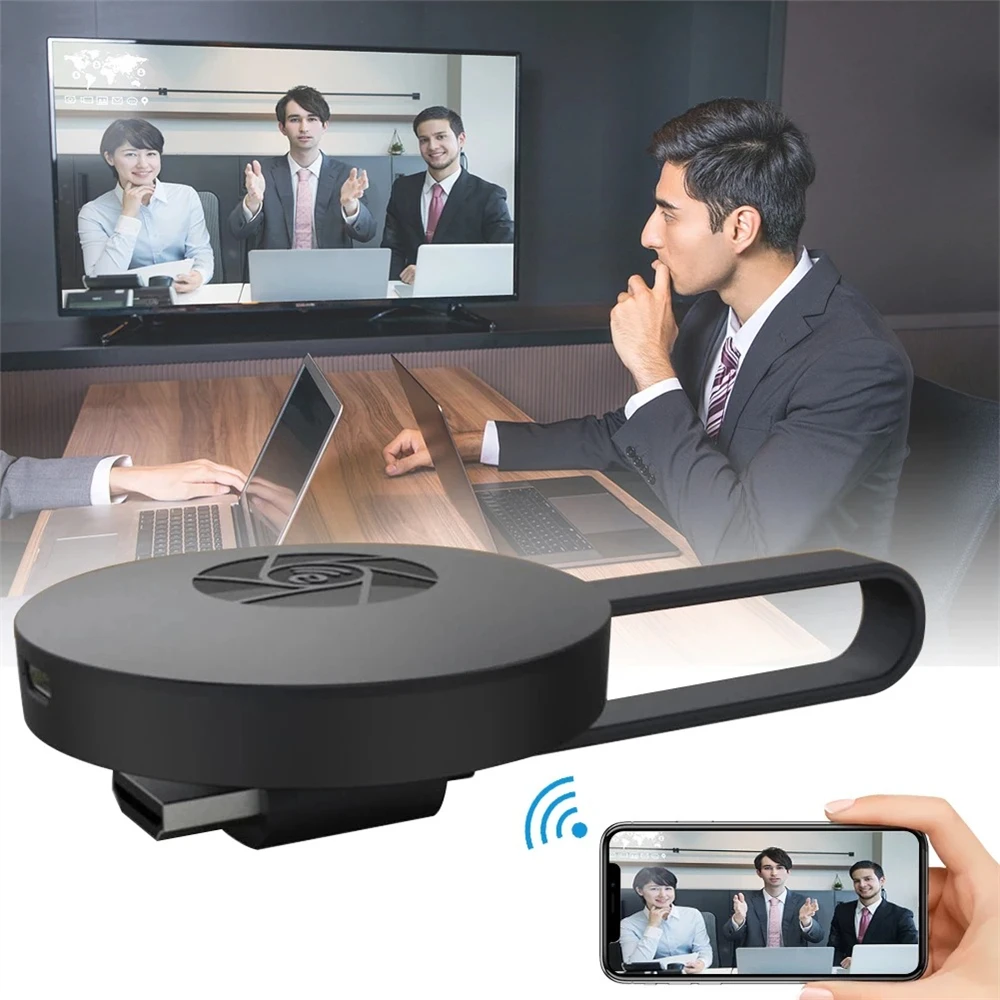 1080P Wireless HD TV Display Receiver Mirroring Multiple Device Mobile Phone connected Projection WIFI For TV Screen Android IOS
