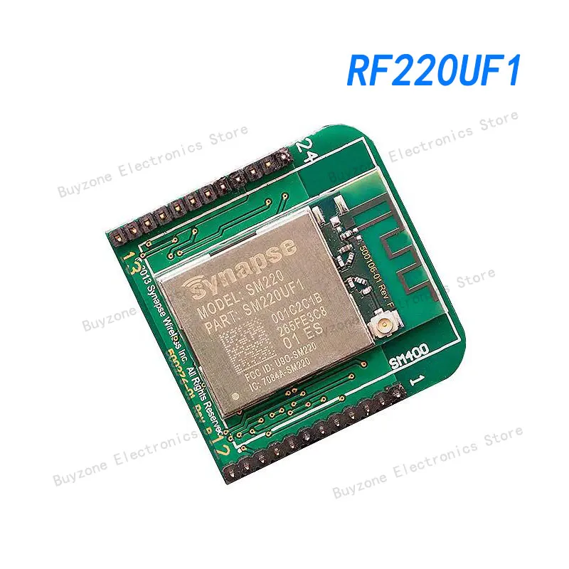 

RF220UF1 802.15.4 Transceiver Module 2.4GHz Integrated, Chip + U.FL Through Hole