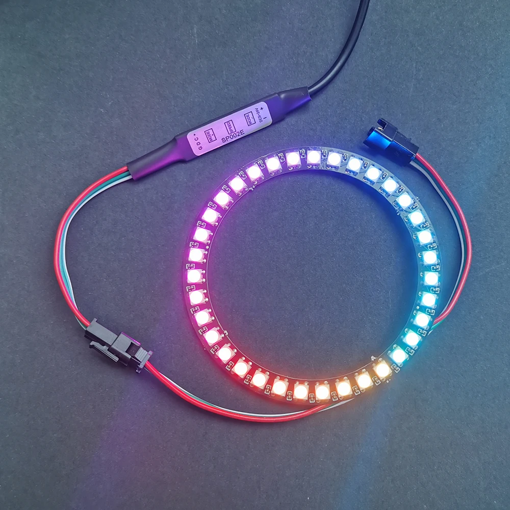 10PCS WS2812B IC 5050 RGB LED Ring Pixel LED Module 35 Leds bits Full-color Addressable