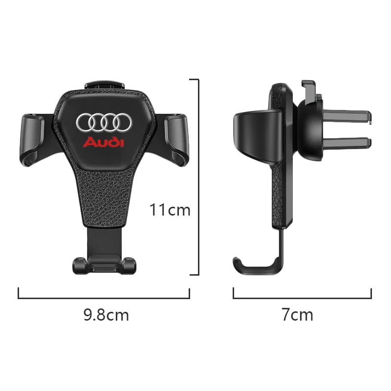 Gravity Car Phone Holder Air Vent GPS Stand Accessories For Audi Sline A1 A3 A4 A5 A6 A7 A8 B8 B9 B6 C6 Q2 Q3 Q5 Q7 Q8 TT S1 SQ5