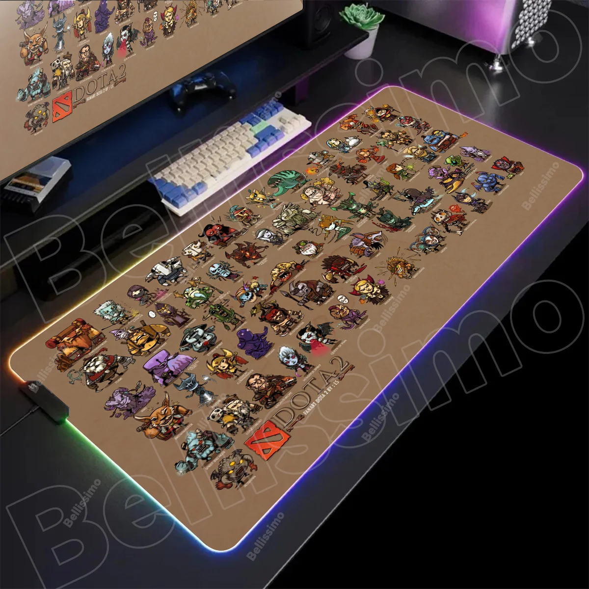 

Большой коврик для мыши RGB Xl DOTA 2, игровой коврик для мыши со светодиодной подсветкой, коврик для мыши, ковер для геймера, большой коврик для мыши, коврик для ПК, настольный коврик с подсветкой