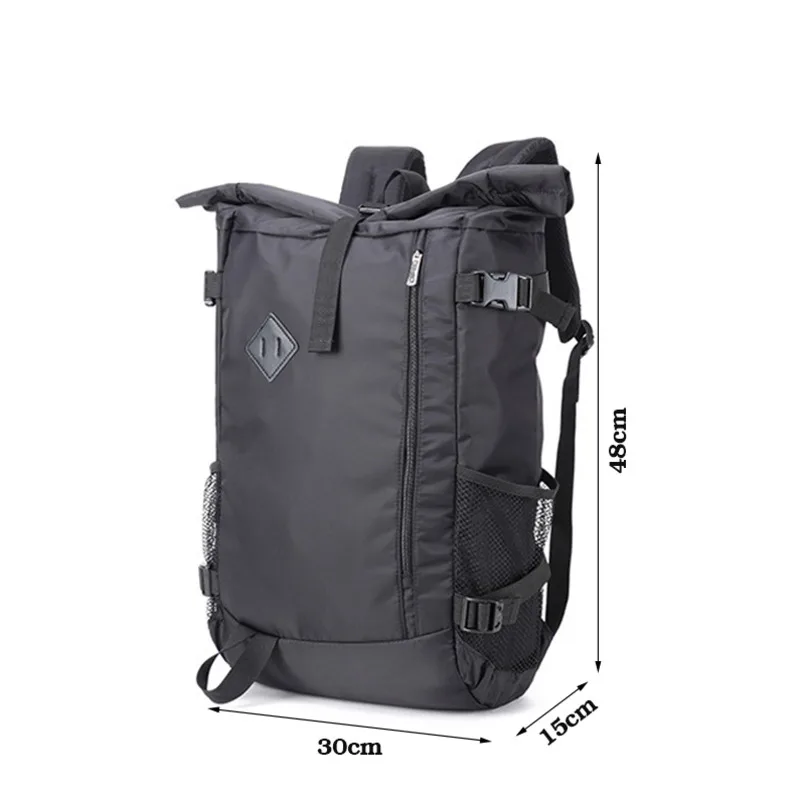 Imagem -02 - Mochila Laptop de Grande Capacidade para Homens e Mulheres Mochila Mala de Viagem Mochila Bagagem Bolsas de Ombro Tampa de Rolo Mochila Bagpack