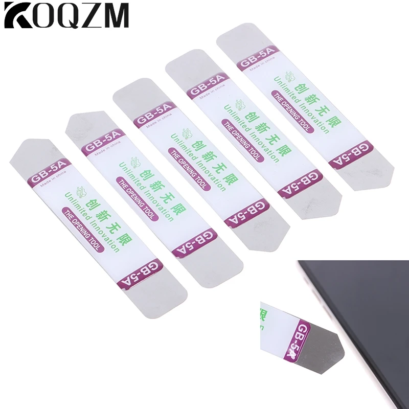 2/5Pcs Open Repair Tool Kit For Mobile Phone Electronic Broken Screen Glue Removal Metal Flat Spudger Soft Blade Pry Bar