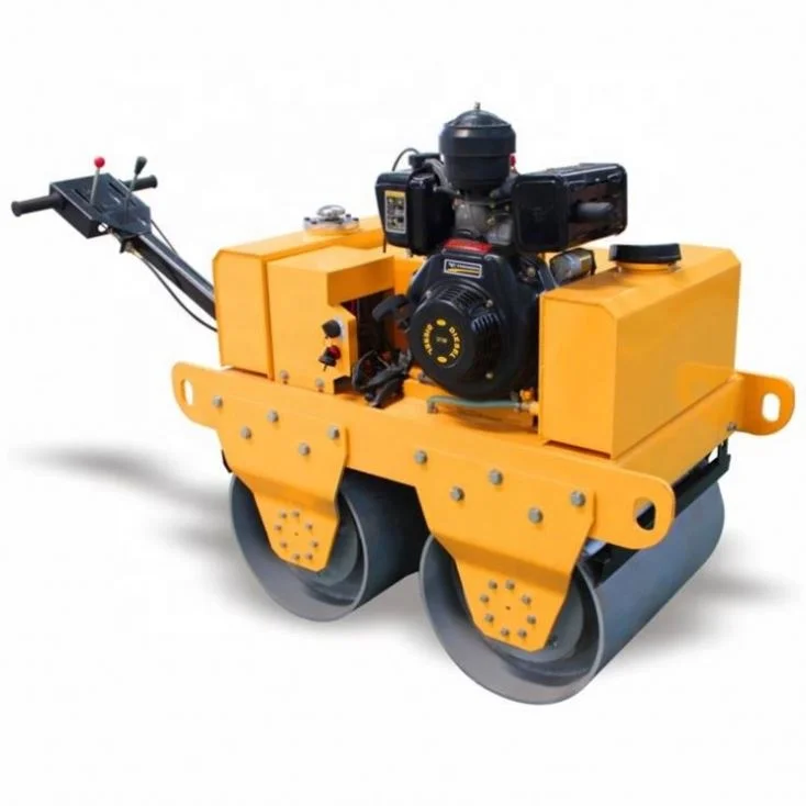 Supply 1 Ton 2 3 Diesel Gasoline Rubber Tire Vibratory Road Roller