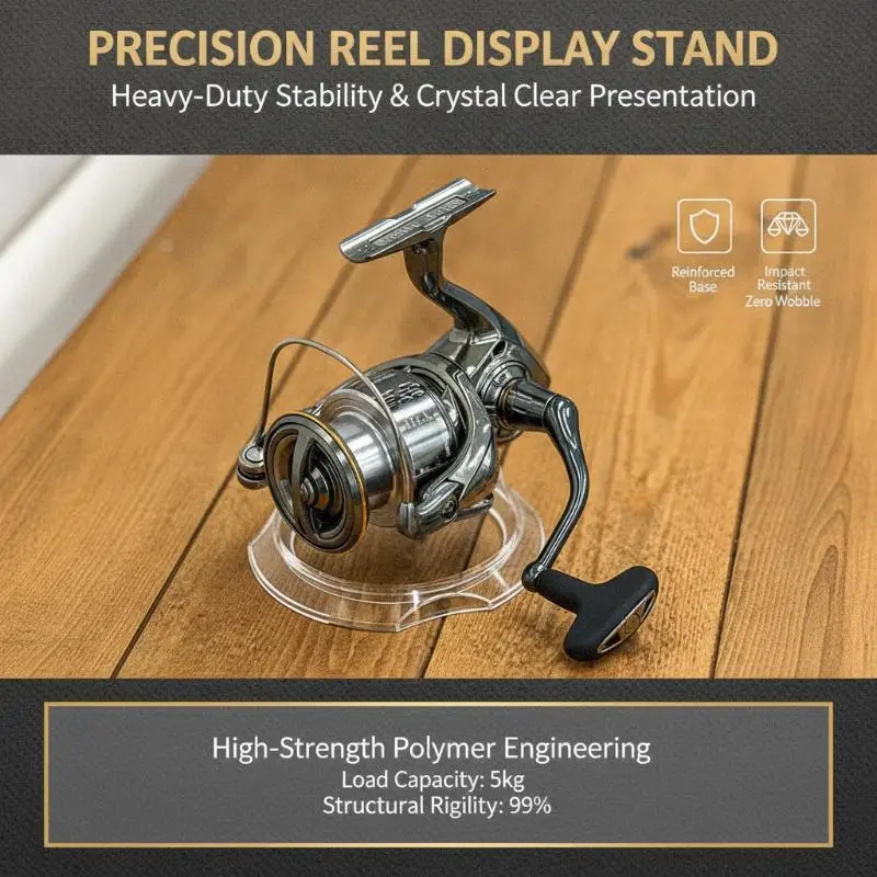Clear Spinning Fishing Lures Shows Stand Fishing Reel Holder Showing Stand Baits Wobbler Display Shelf Fish Baits Showing Stand