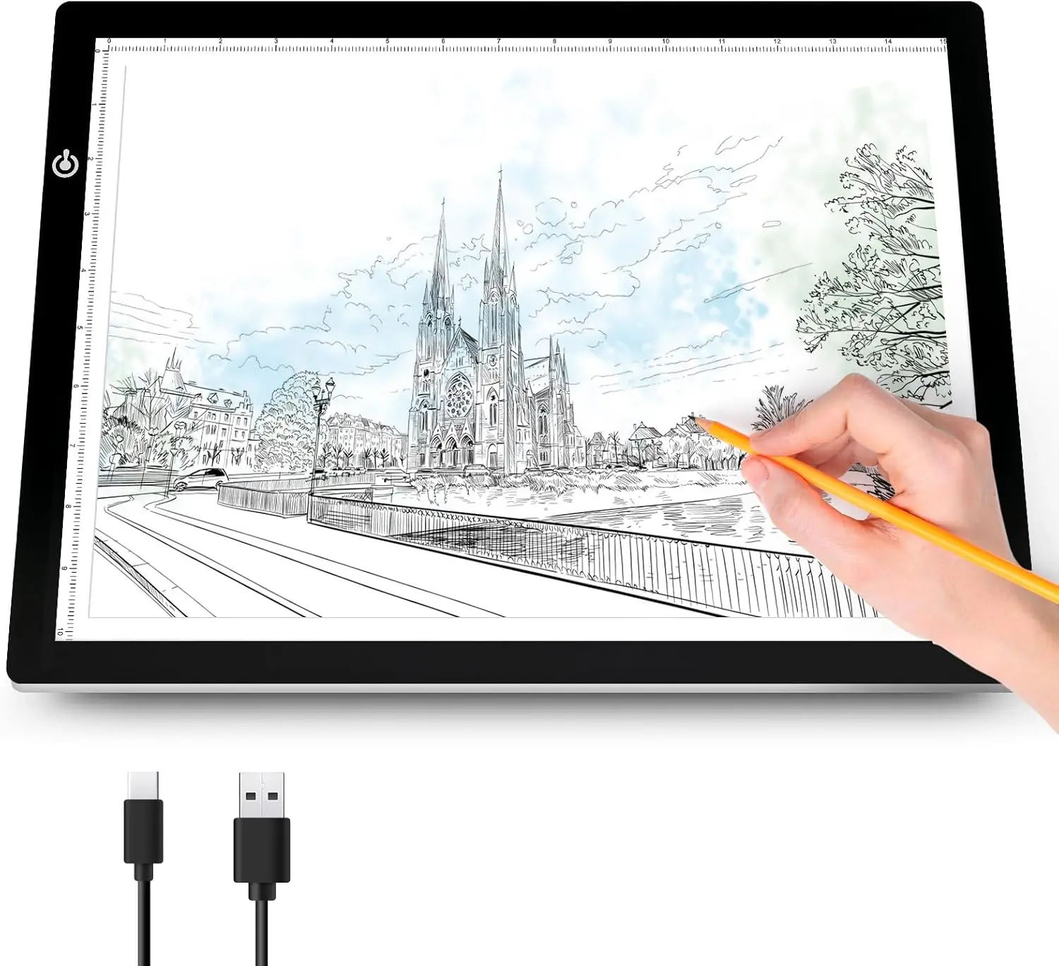 

Светодиодная подсветка A3 с регулируемой яркостью для алмазной мозаики, трафаретной росписи и рисования