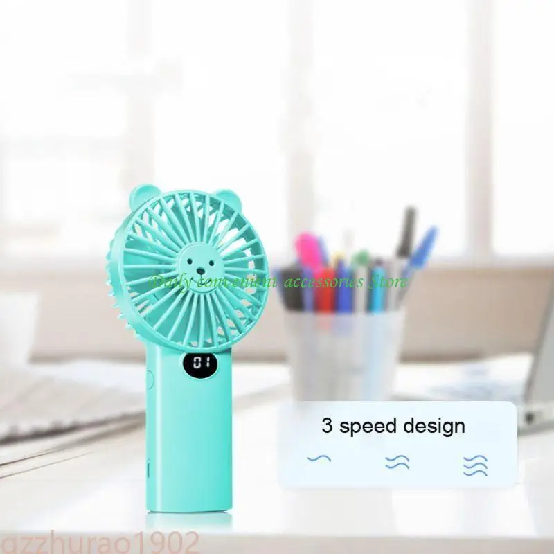 97QB USB Mini Wind Power Handheld Fan Handig Studentenkantoor Kleine koelventilator