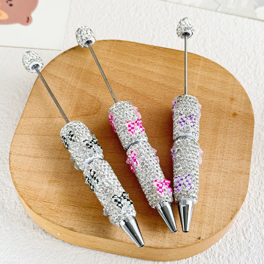 

Cordial Design 20Pcs 16*148MM Beaded Pen Accessories/Rhinestone Plastic Pens/DIY Jewelry/Hand Made/Bowknot/Beadable Pen #19085