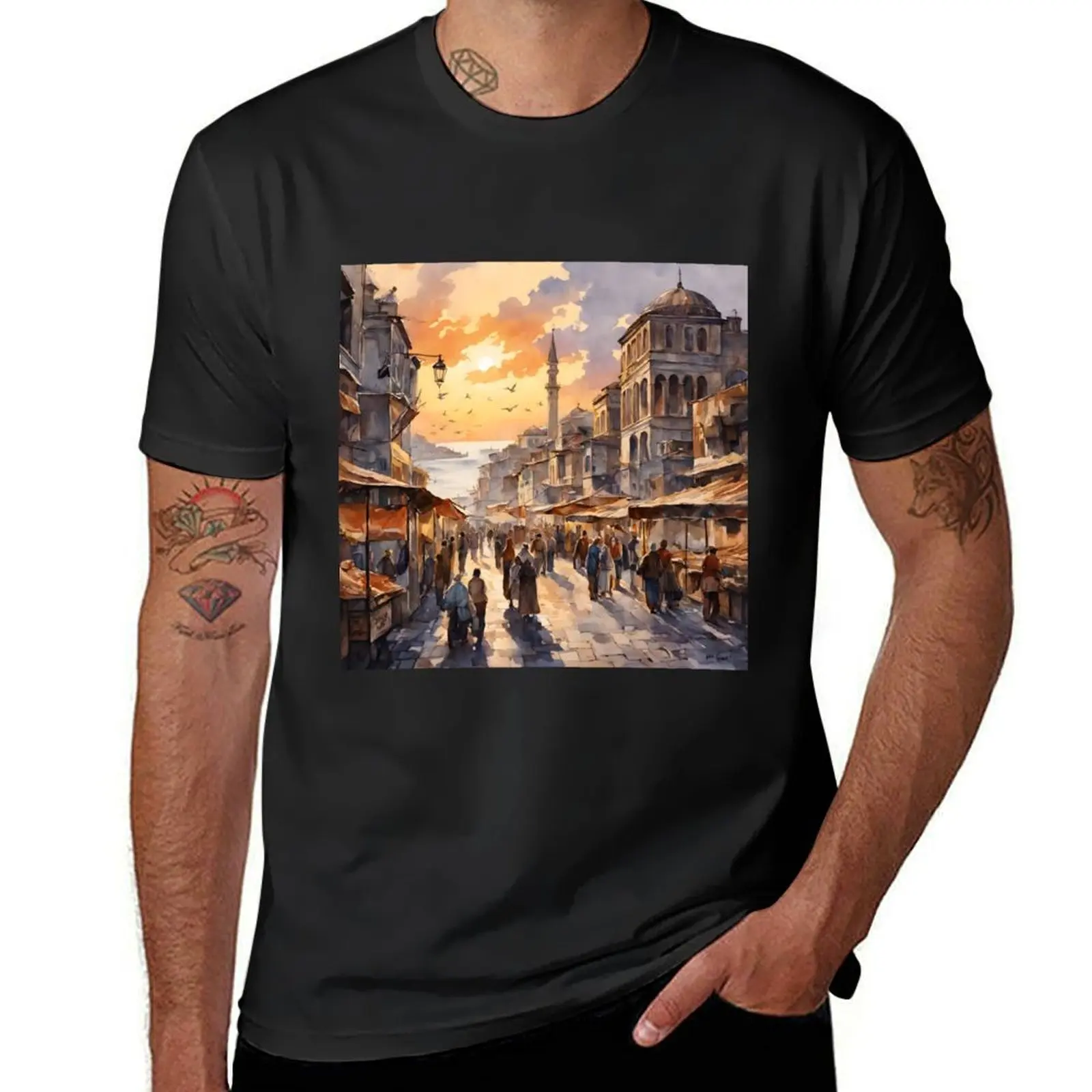 Istanbul's Iconic Street Markets: A Vibrant Tapestry of Culture and Commerce T-Shirt aesthetic clothes oversizeds mens t shirt