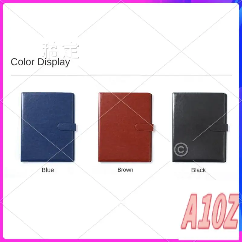 

0Z-A4 Leather Folder Multifunctional Business Contract Folder With Notes Business Stationery Folder
