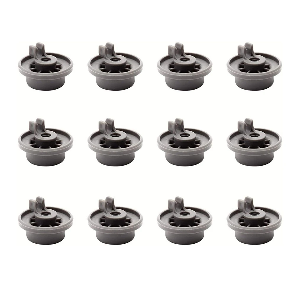 12Pcs Dishwasher Wheels for BOSCH Siemens Neff 165314 Dishwasher Replacement Parts Dish Rack Wheels Dishwasher Wheels