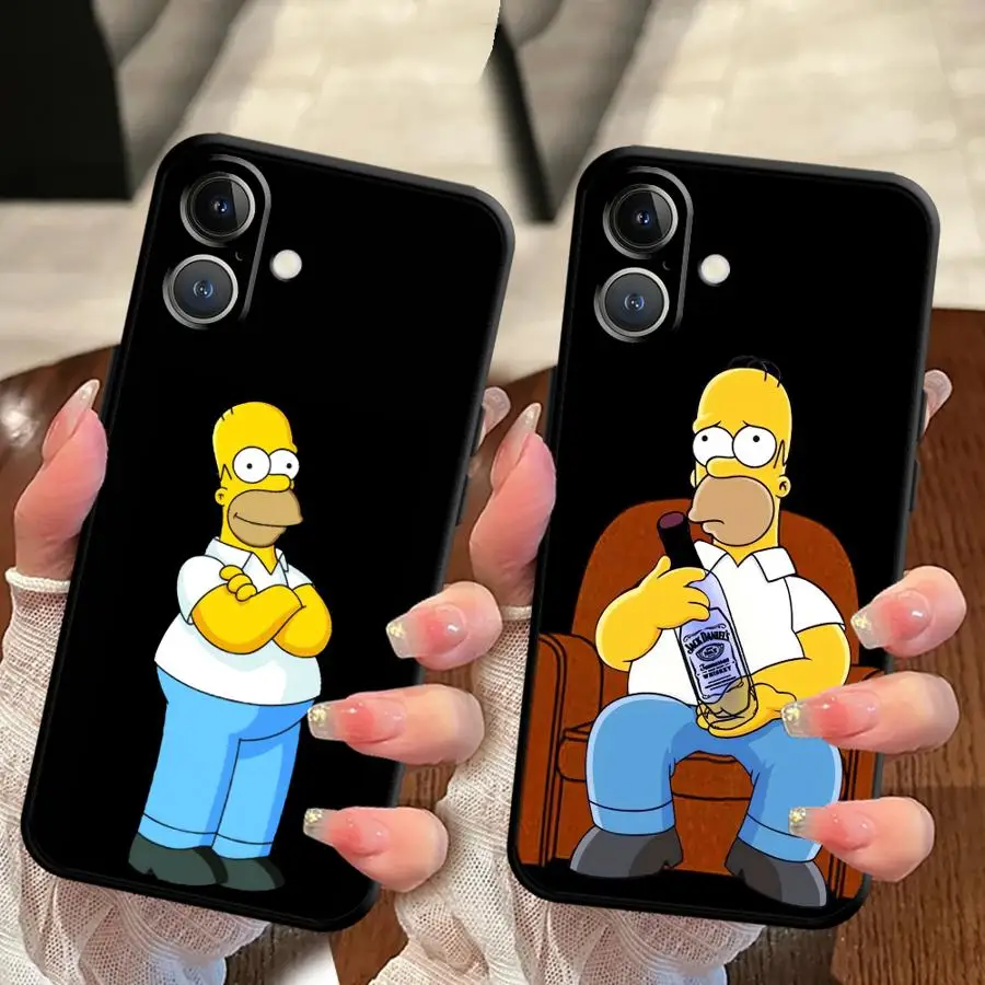 Simpson's Father's Daily Routine Coque arrière souple pour iPhone X XS XR 7 8 12 13 Mini 15 Plus 11 17 16 Pro Max SE 17Air