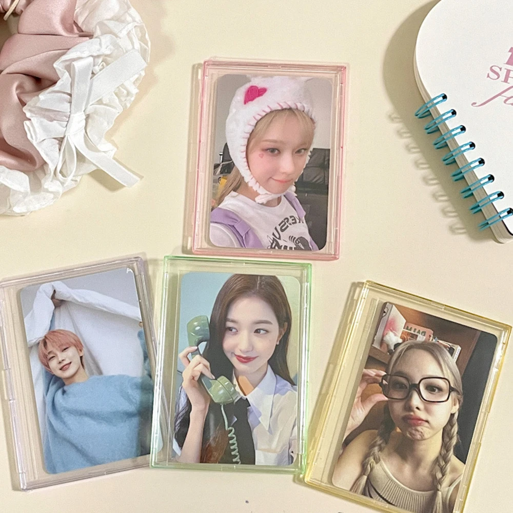 5pcs Acrylic Card Holder Transparent Toploader Picture Frame Card Protectors Korea Idol Photocard Anti-scratch Protective Sleeve