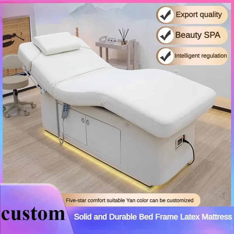 

Electric beauty bed Beauty salon special thermostatic heating massage bed micro-plastic Spa multi-functional medical tattoo bed