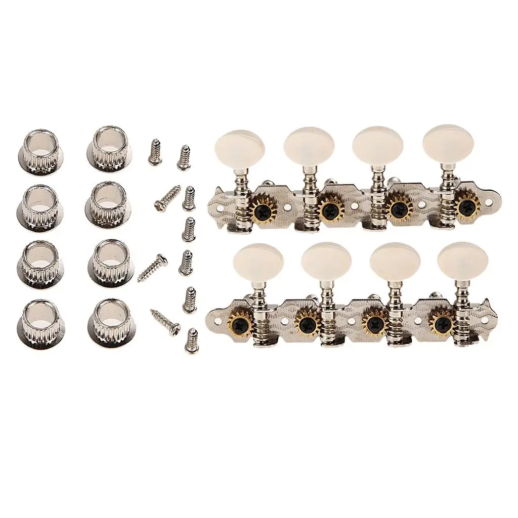 2pcs R+L Mandolin Parts Tuning Pegs Keys Tuners String Machine Heads Set Mandolin Tuning Button Instruments Accessory