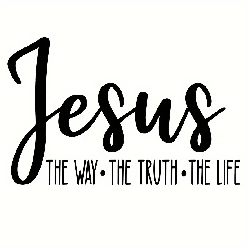 1 Vinyl Jesus Sticker - Christian Faith Car Decal with Bible Verse - Suitable for Windows, Laptops, and Bibles Durable Adhesive - view 5