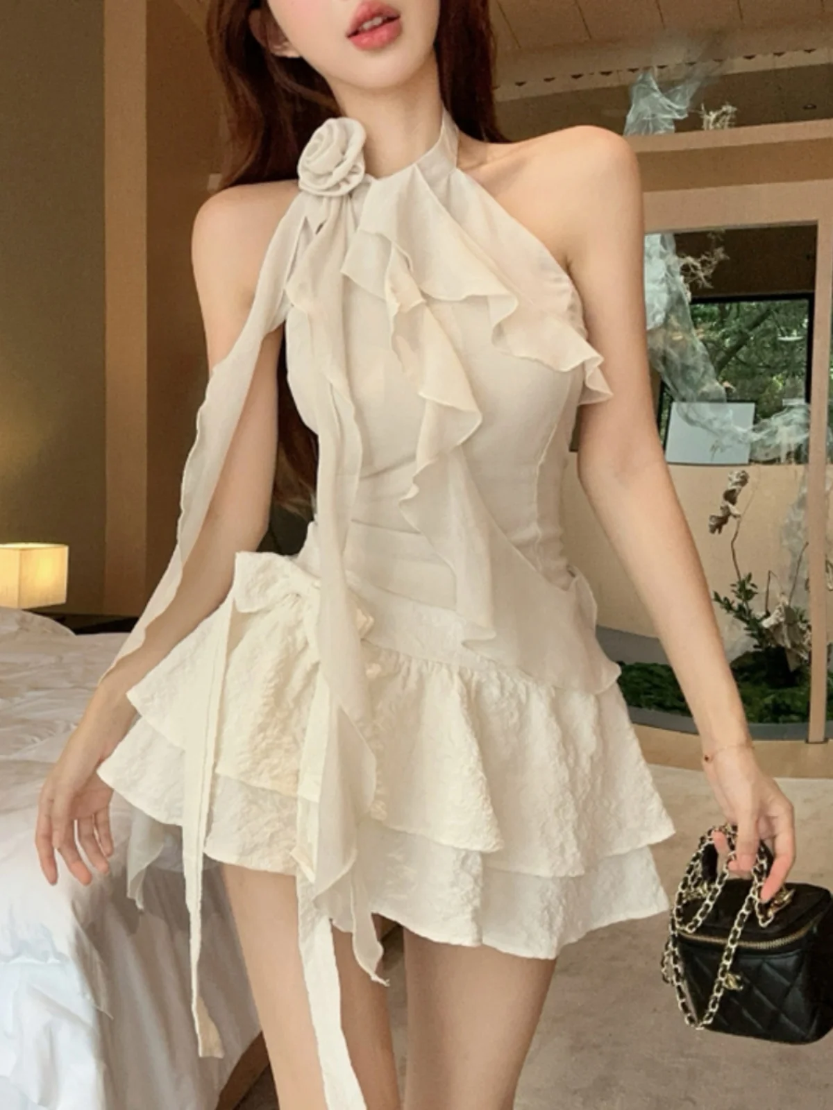 

Sweet Slimming High Waist f Skirt Set with Sa And Lace Trim Faionable And Sexy Ideal for Young Women in Their 20s