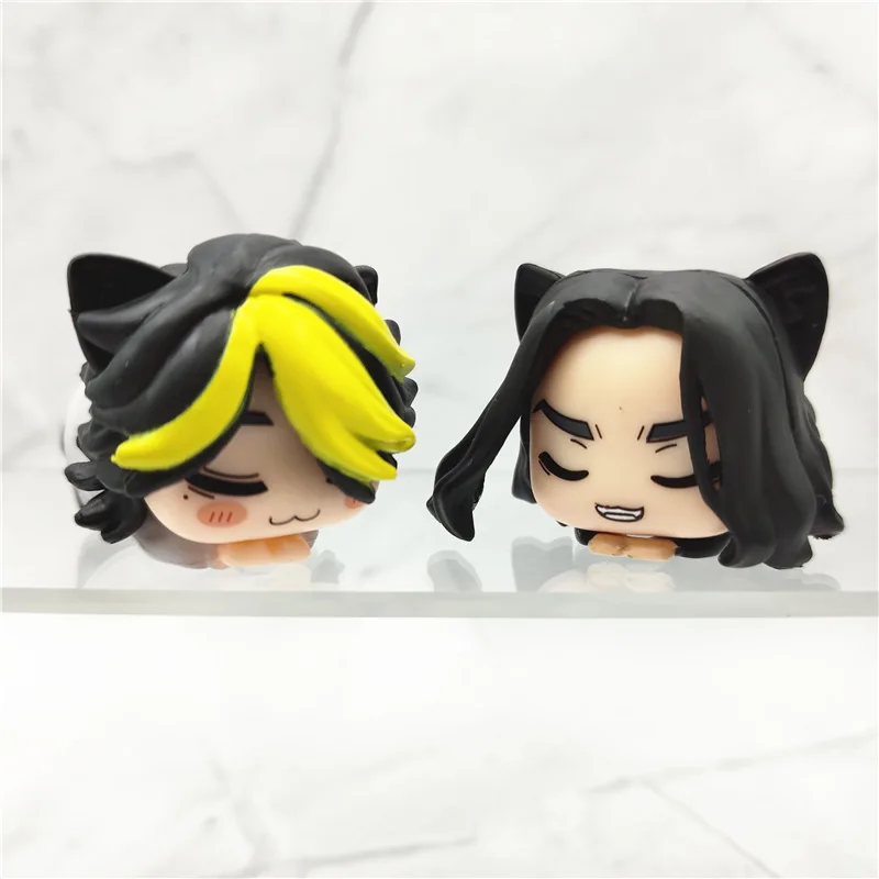 Tokyo Revengers Takemichi Mikey Baji Chifuyu Kazutora Cat Sleep Ver Figure Figurine Anime Model Dolls Ornaments Gift