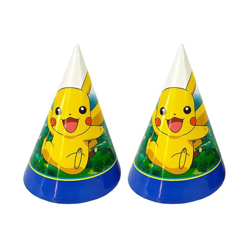 Pokemon Verjaardagsfeestje Decoratie Pikachu Lightning Nieuwe Ballon Set Kid Event Supplies Wegwerp Servies Banner Masker Achtergrond